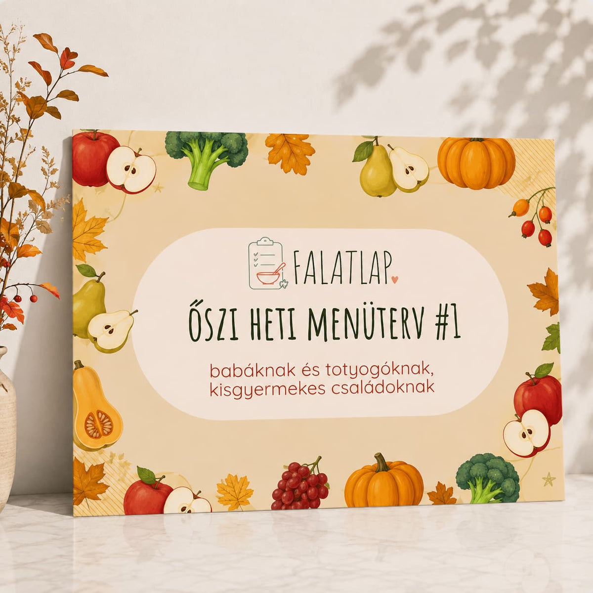 Őszi heti menüterv #1